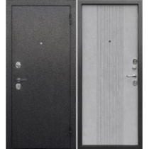 Дверь входная Nova Металл/МДФ 860 Правая Антик серебро/Бетон снежный