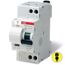 Дифференциальный автомат DS941 C25 1P+N 25А 6кА ABB
