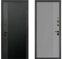 Дверь входная 9 см Вертикаль Металл/МДФ 860 Правая Сатин Серый/Серый