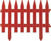 Забор декоративный 28см/3м терракот GRINDA 422201-T