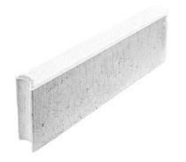 Бордюр тротуарный шарнирный 500*200*80мм стандарт Белый МУП