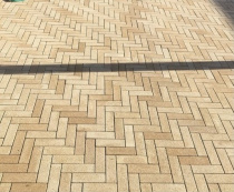 Плита тротуарная гладкая Паркет 2П.6 . бежевый Экобетон