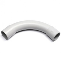 Поворот 90° труба-труба ПВХ / d 40 мм Серый DKS .