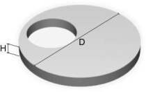 Крышка на кольцо колодезное КЦП 1-10 d-1000 