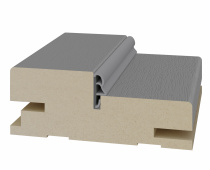 Брус дверной с уплотнителем телескоп МДФ эко шпон (80х30х2070мм) Серый 