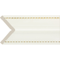 Угол Ионики белый с золотом (45мм/2500мм) Cosca