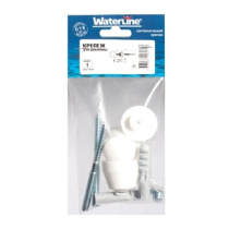 Крепеж для раковины 8х100 белый WaterLine 1шт 042530