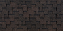 Гибкая черепица EURASIA ЛАБИРИНТ Коричневый 3 м2 Docke