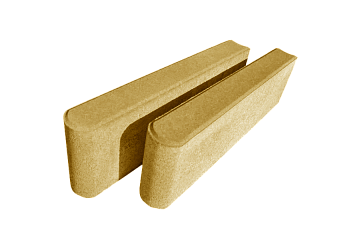 Бордюр тротуарный шарнирный 500*200*80мм стандарт Желтый МУП