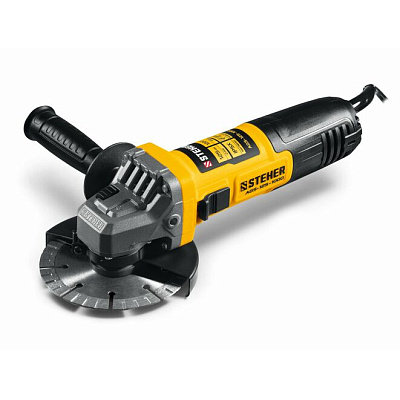 Болгарка 125мм 1000Вт STEHER AGS-125-1000