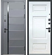 Дверь входная Luxor КУБ Нео МДФ/МДФ 860 Правая Сатин графит/Эмалит белый