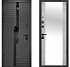 Дверь входная 10 см 2 МДФ МДФ/МДФ 860 Правая Букле Графит/Бетон Снежный