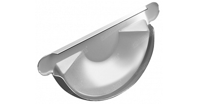 Заглушка желоба универсальная кругл. 125 GRANITE HDX RAL 9003 Grand Line 125/90 