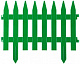 Забор декоративный 28см/3м зеленый GRINDA 422201-G
