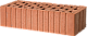 Камень крупноформатный 1NF Красный , керам рядовой поризованный (65/120/250мм) PORONORM-1
