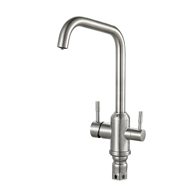 Смеситель для кухни с фильтром нержавеющая сталь РМС SUS124-017F-015