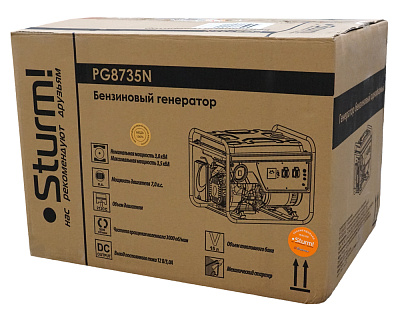Генератор бензиновый Sturm! PG8735N