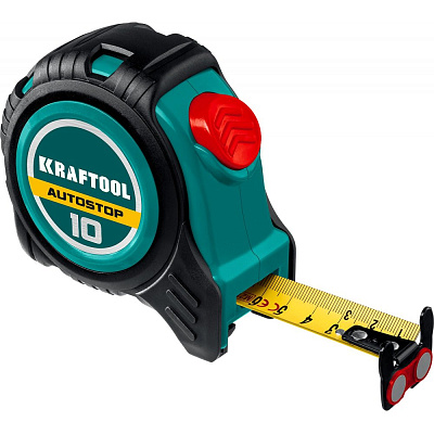Рулетка AutoStop (25х10) KRAFTOOL 3412-10-25