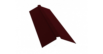 Планка конька плоского 130*30*130 ПОЛИЭСТР 0,4 RAL 3005