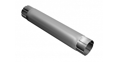 Труба водосточная соединительная кругл. 100х1000 GRANITE HDX RAL 9003 Grand Line 150/100 