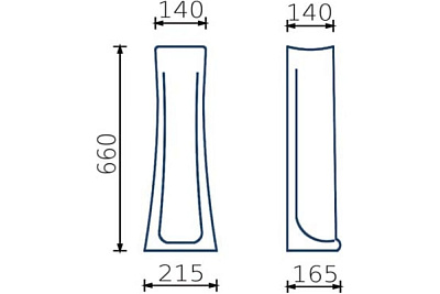 Пьедестал Луна белый GESSO 
