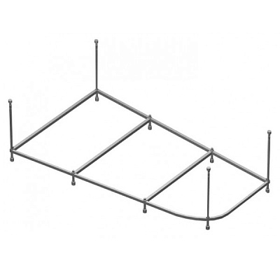 Установочный комплект ванны металл Гоа (150*100)  Santek