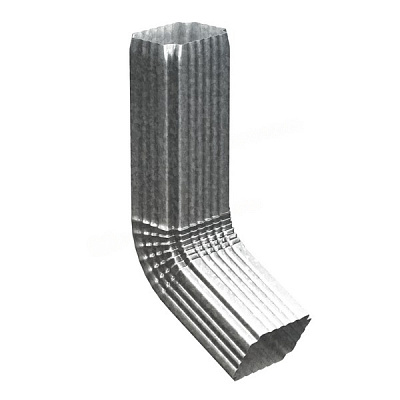 Колено трубы 60° прямоугольн. 76х102 ЦИНК   