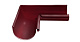 Угол внутренний 90° кругл. 125 GRANITE HDX RAL 3005 Grand Line 125/90 