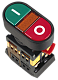 Кнопка "Пуск-Стоп" APВВ-22N зеленая/красная с подсветкой TDM