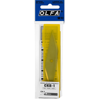 Лезвие для ножа CK-1 18мм (2шт) OLFA OL-CKB-1