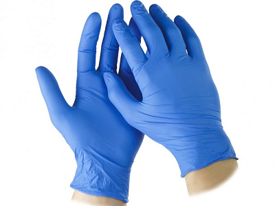 Перчатки нитриловые М синие STAYER 11203-M