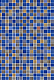 Плитка керамическая Гламур (275 х 400) синий КЕРАМИН  