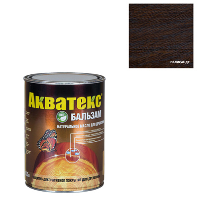 Масло БАЛЬЗАМ для древесины палисандр  0,75 л Акватекс