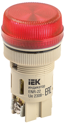 Лампа сигнальная 230В красная ENR-22 IEK