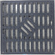 Решетка дождеприемника "капля" щелевая чугун 300х300мм С250 AQUASTOK 32814
