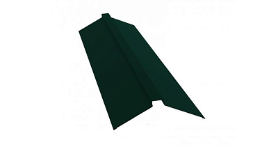 Планка конька плоского 130*30*130 ПОЛИЭСТР 0,45 RAL 6005