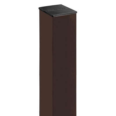 Столб 62x55x2500 мм 4 отверстия Ral 8017