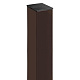 Столб 62x55x2500 мм 4 отверстия Ral 8017
