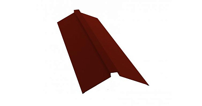 Планка конька плоского 115*30*115 ПОЛИЭСТР 0,45 RAL 3009