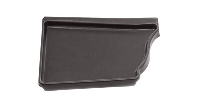 Заглушка желоба левая прямоугольн. 120х86 ПОЛИЭСТР RR32  