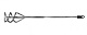 Насадка миксера шестигранный хвостовик (80/400/8) УПРАВДОМ 163221-08