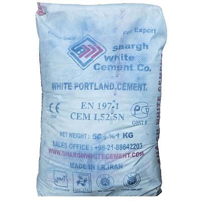 Цемент ЦЕМ I 52,5Н мешок 50 кг Shargh White Cement Co 