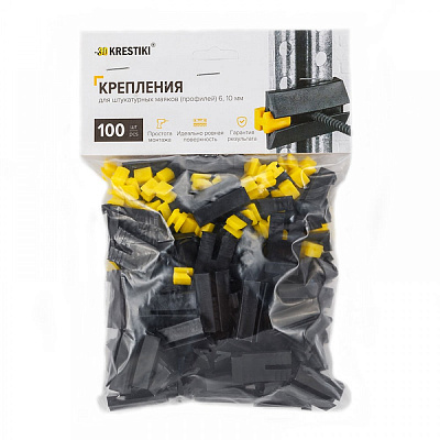 Крепление маяков 40х38х62 3D Krestiki 100шт 