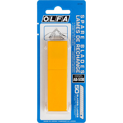 Лезвие сегментированное 9мм (50шт) OLFA OL-AB-50B