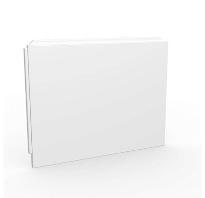 Панель боковая правая пластик Азов/Сочи/Ривьера (180*80) белый MIRSANT