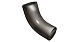 Колено трубы 60° кругл. 90 GRANITE HDX RR32 Grand Line 125/90 