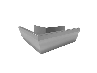 Угол наружний 90°со швом прямоугольн. 120х86 ЦИНК   