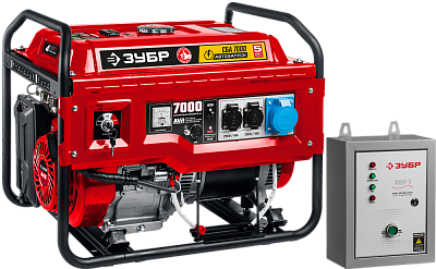 Генератор бензиновый автозапуск ЗУБР СБА-7000
