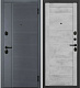 Дверь входная Бостон МДФ/МДФ 860 Правая Сатин графит/Бетон снежный