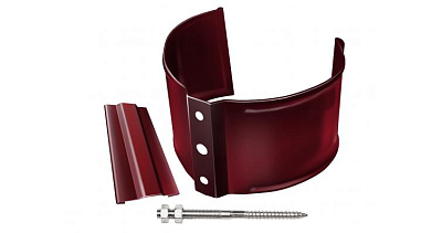 Кронштейн трубы (на кирпич) кругл. 90 GRANITE HDX RAL 3005 Grand Line 125/90 